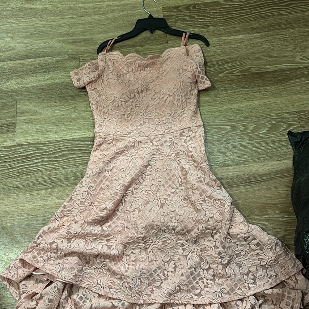 Pink High to Low dress